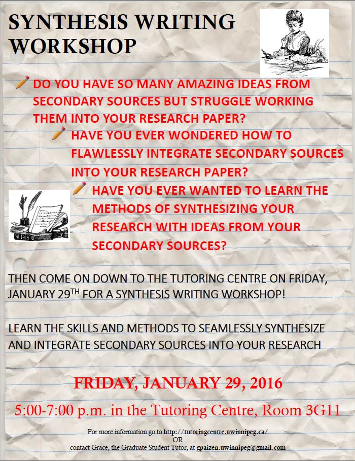 synthesis writing workshop